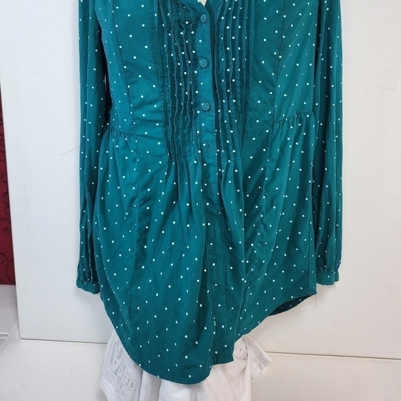 LC Lauren Conrad Polka Dot Blouse - Picture 2 of 8